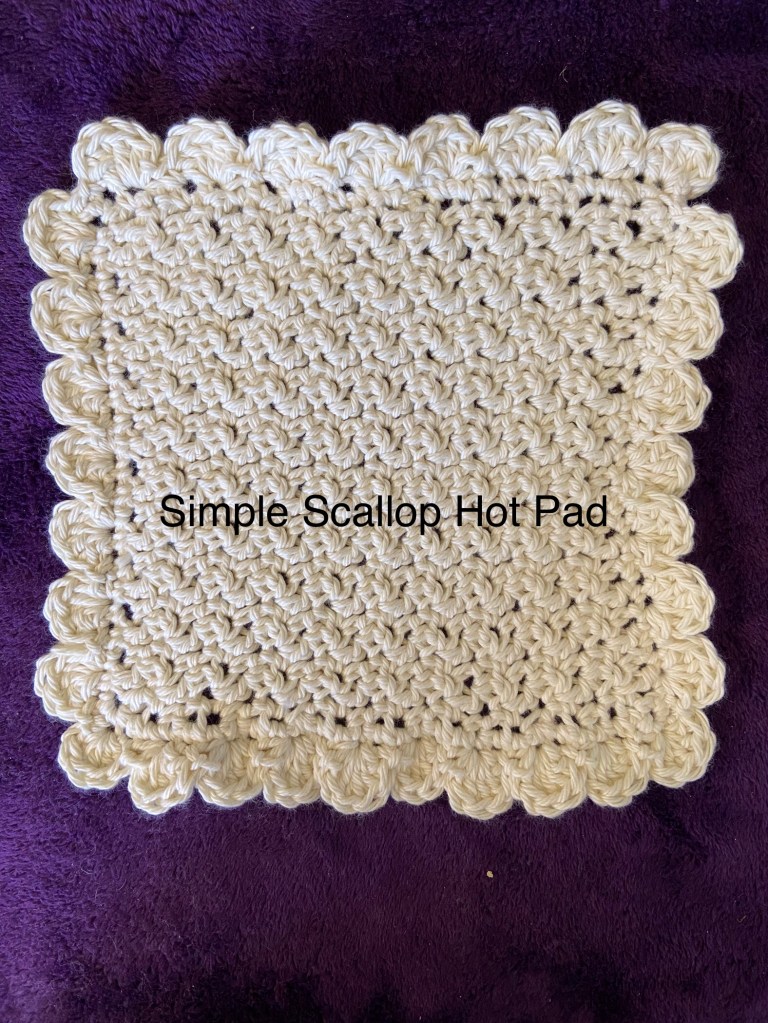 photo of Simple Scallop Hot Pad by DaisyFarmCrafts
